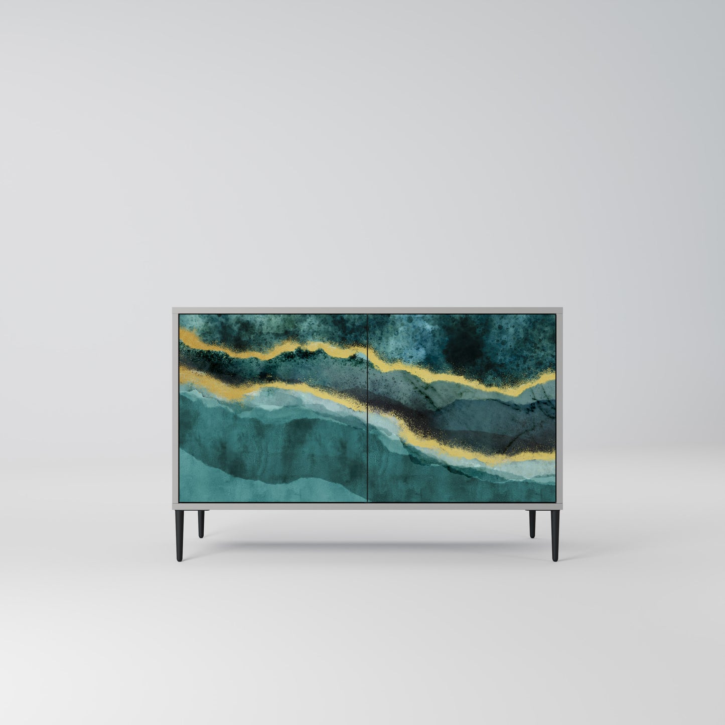 GOLDRUSH ODYSSEY 2-Door Sideboard in Grey Finish