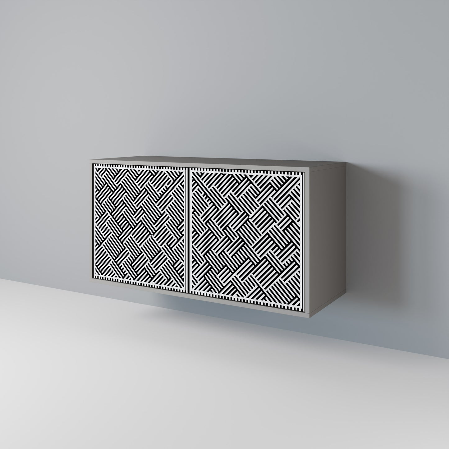 TEMPORARY SEQUENCE 2-Door Sideboard in Grey Finish