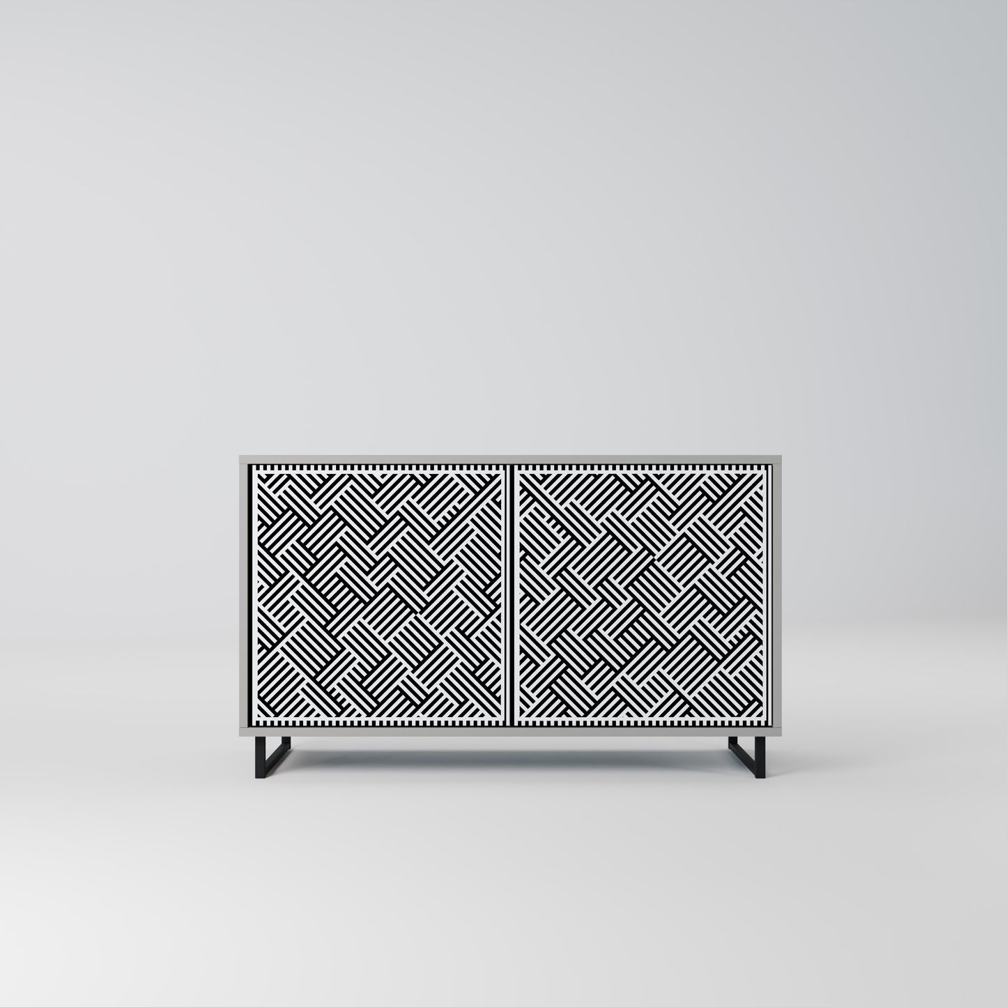 TEMPORARY SEQUENCE 2-Door Sideboard in Grey Finish