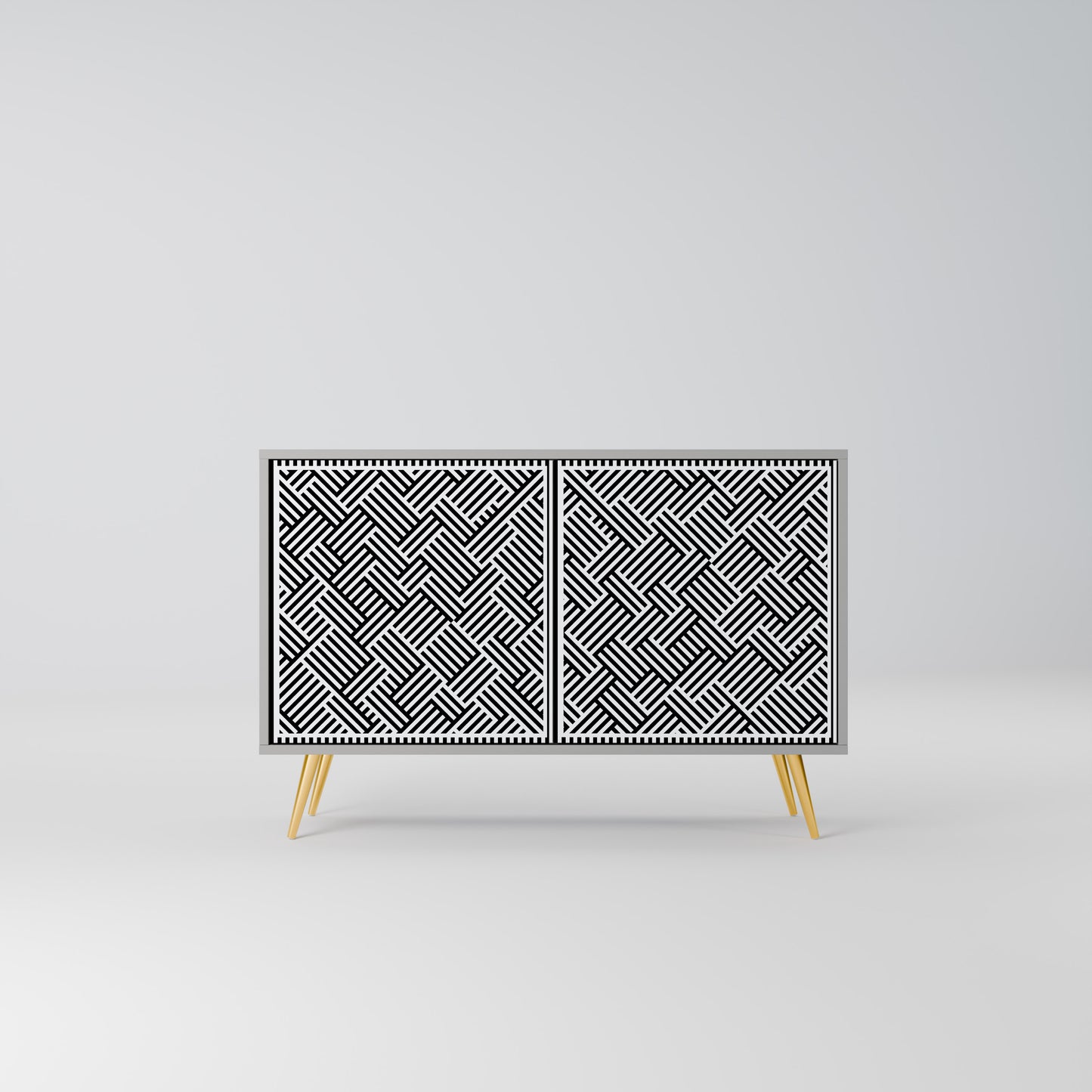 TEMPORARY SEQUENCE 2-Door Sideboard in Grey Finish
