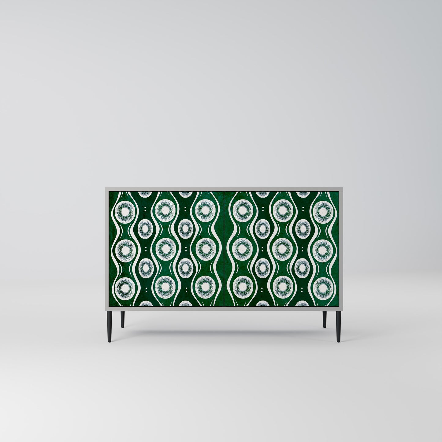 GREEN EYES 2-Door Sideboard in Grey Finish