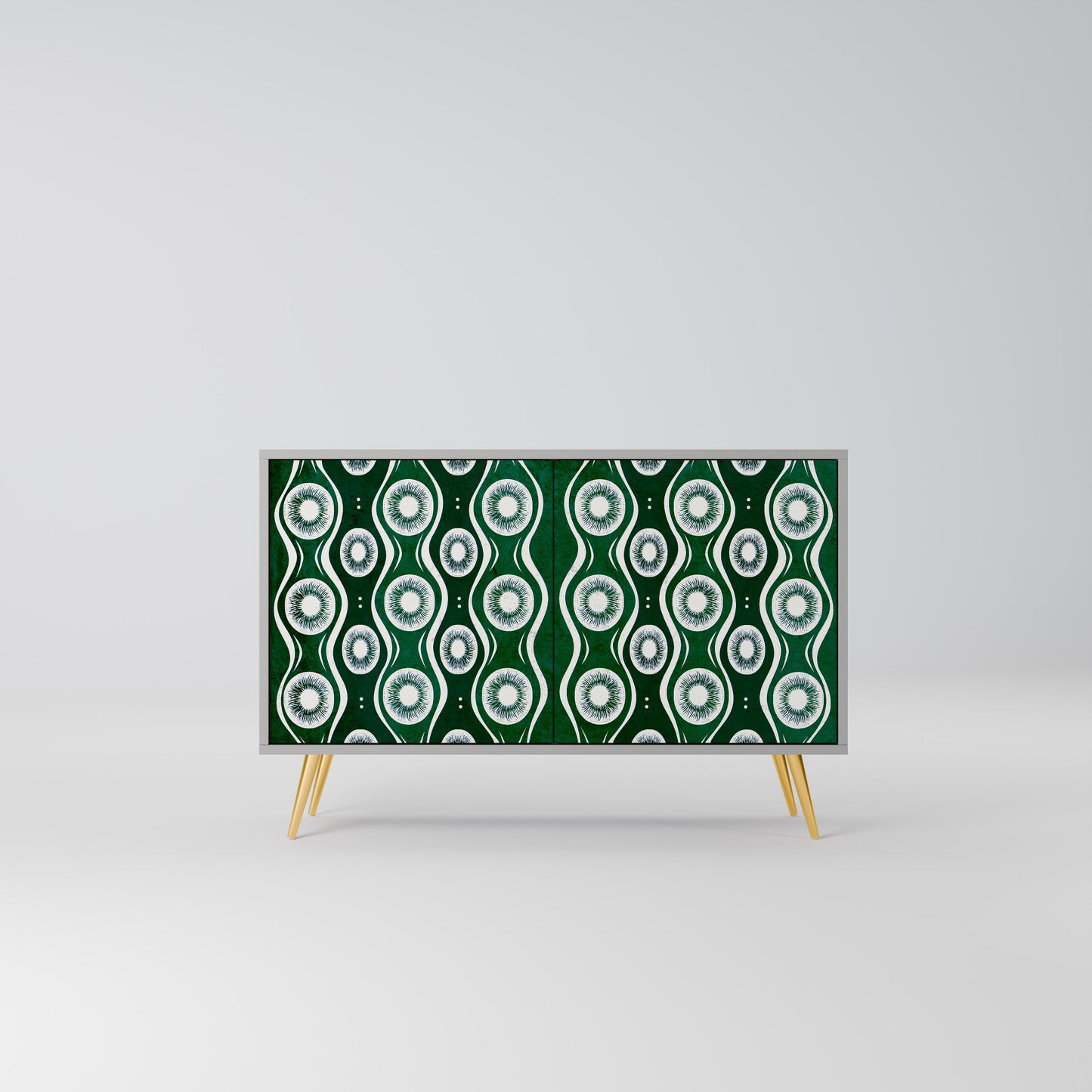 GREEN EYES 2-Door Sideboard in Grey Finish