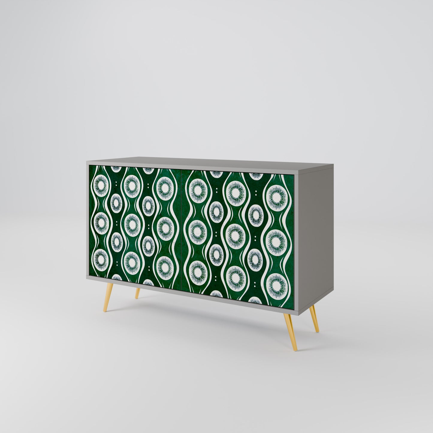 GREEN EYES 2-Door Sideboard in Grey Finish