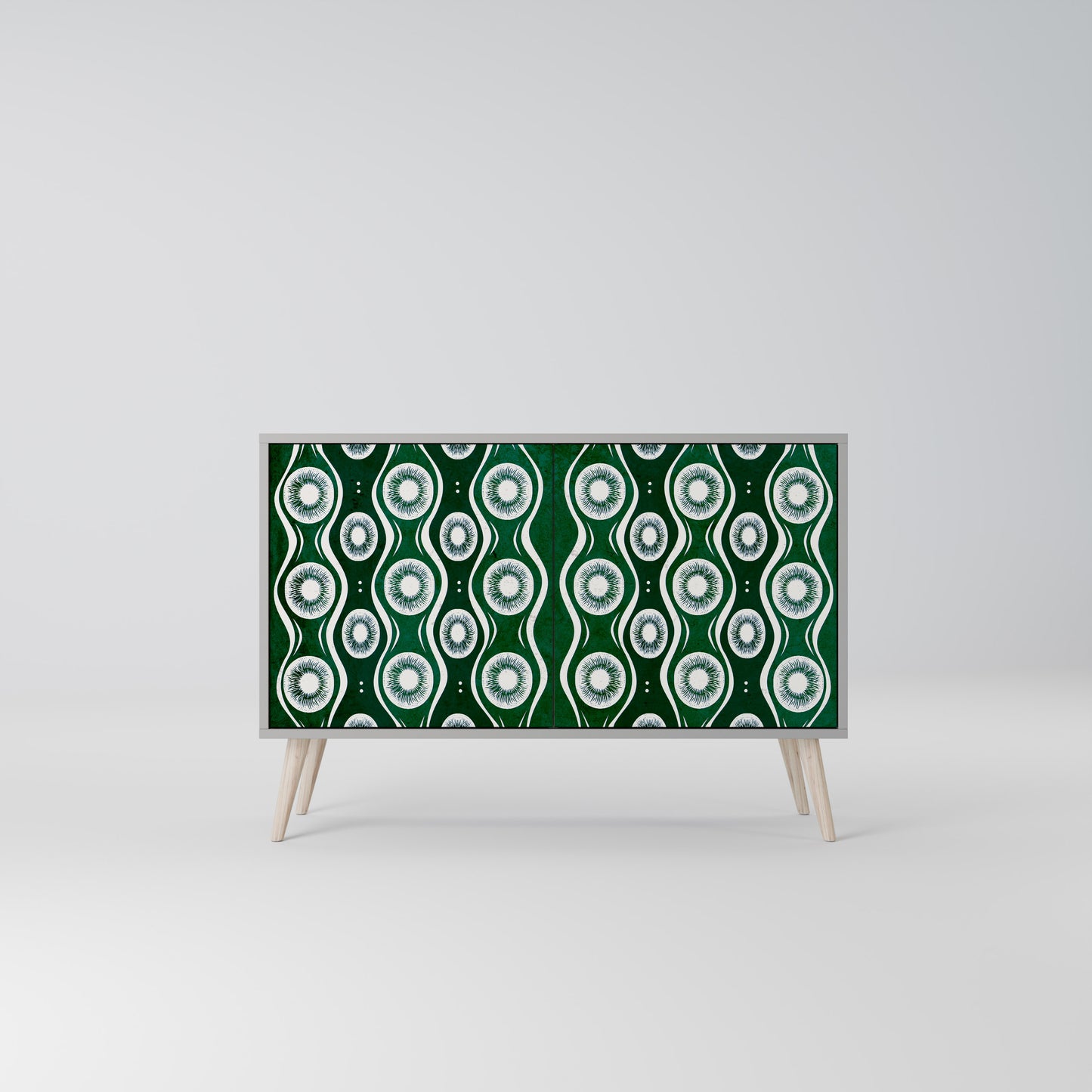 GREEN EYES 2-Door Sideboard in Grey Finish
