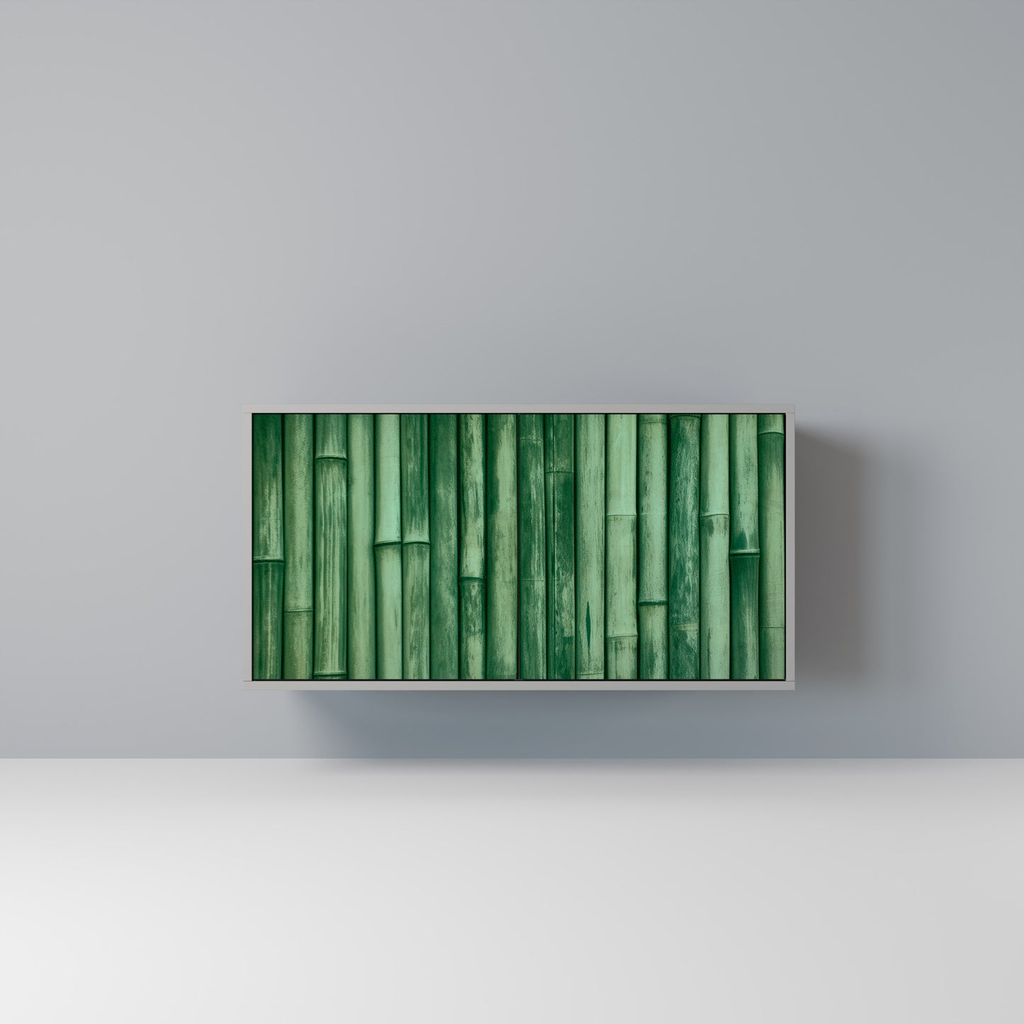 NATURAL GREEN 2-Door Sideboard in Grey Finish