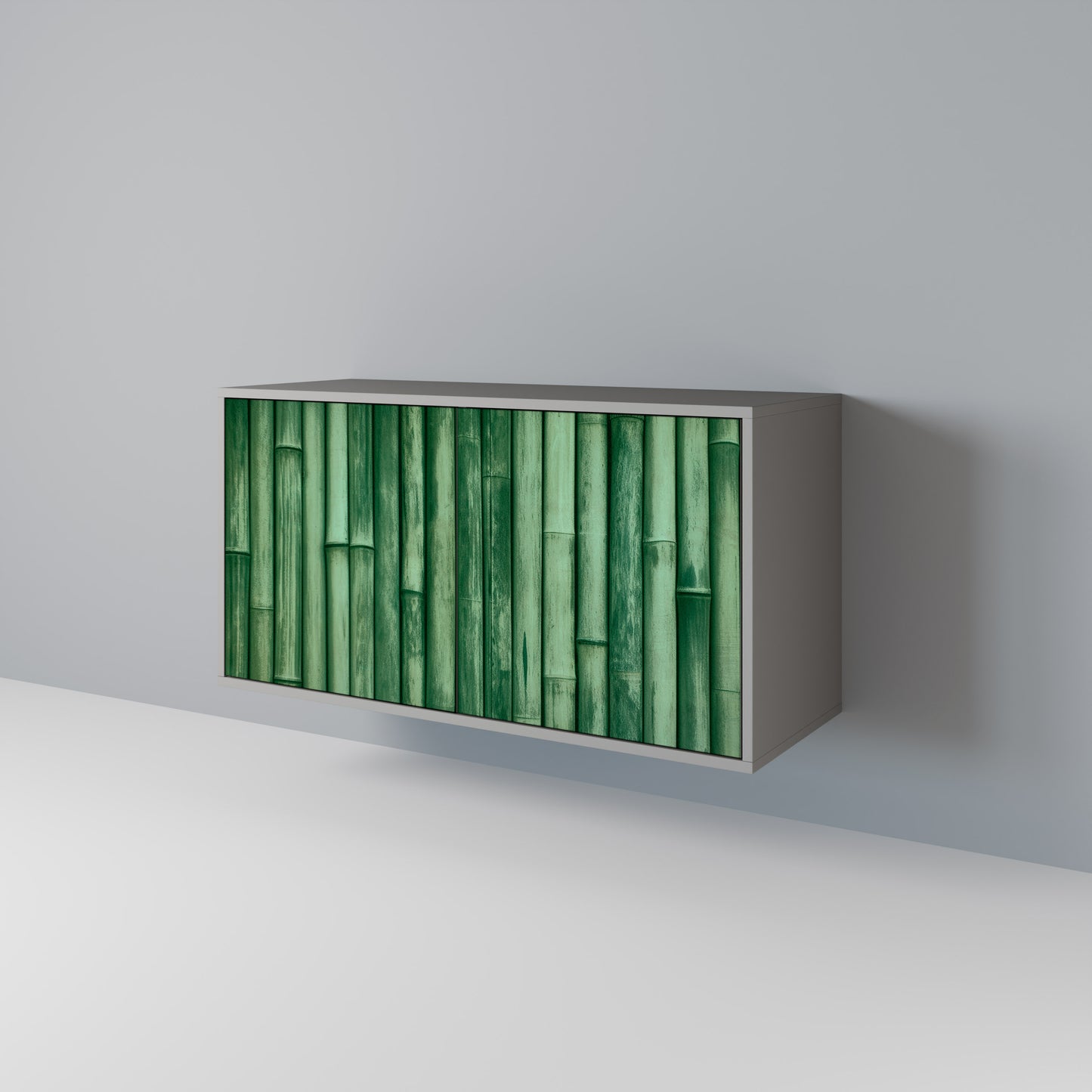 NATURAL GREEN 2-Door Sideboard in Grey Finish