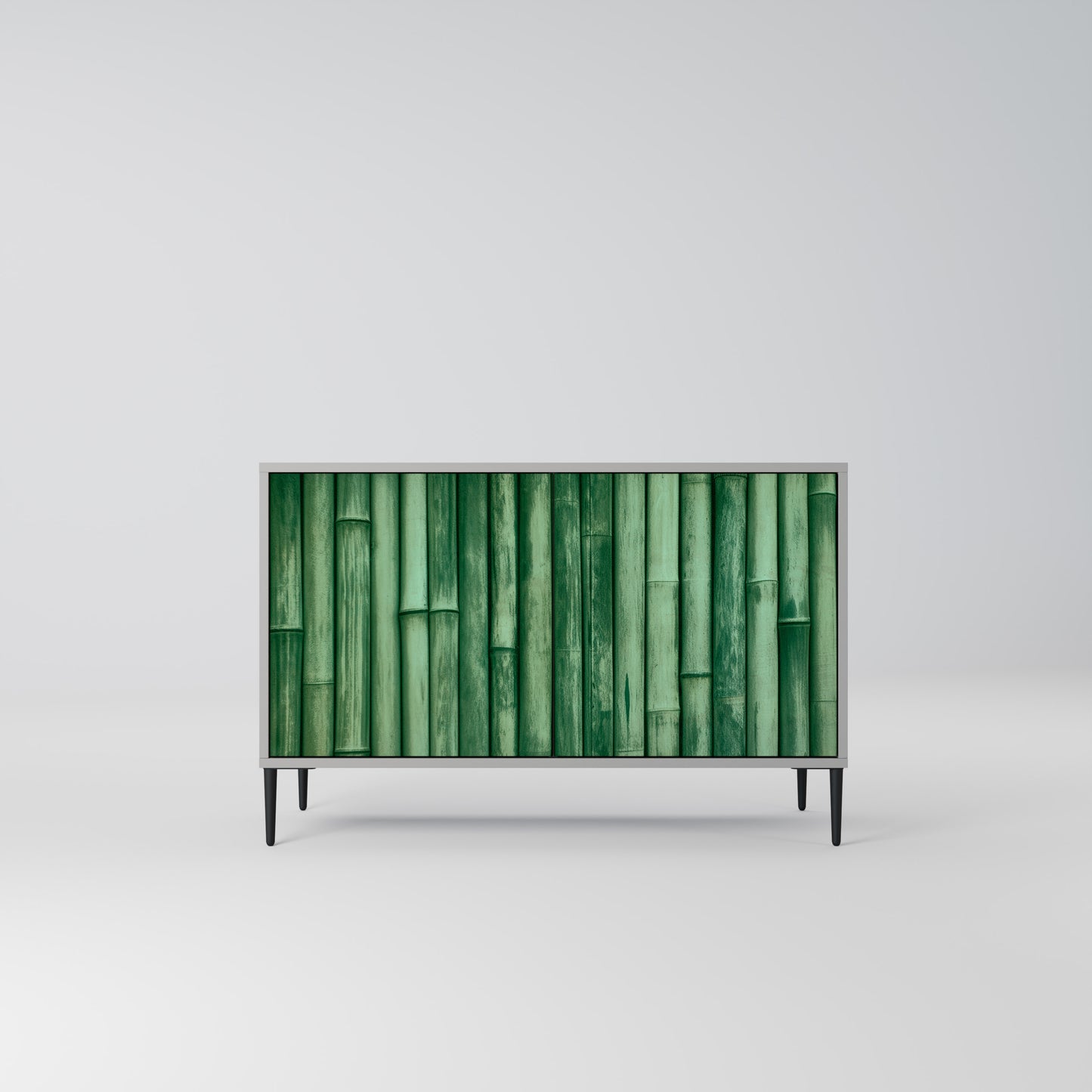 NATURAL GREEN 2-Door Sideboard in Grey Finish