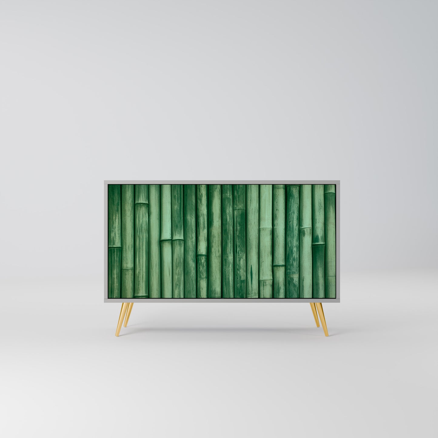 NATURAL GREEN 2-Door Sideboard in Grey Finish