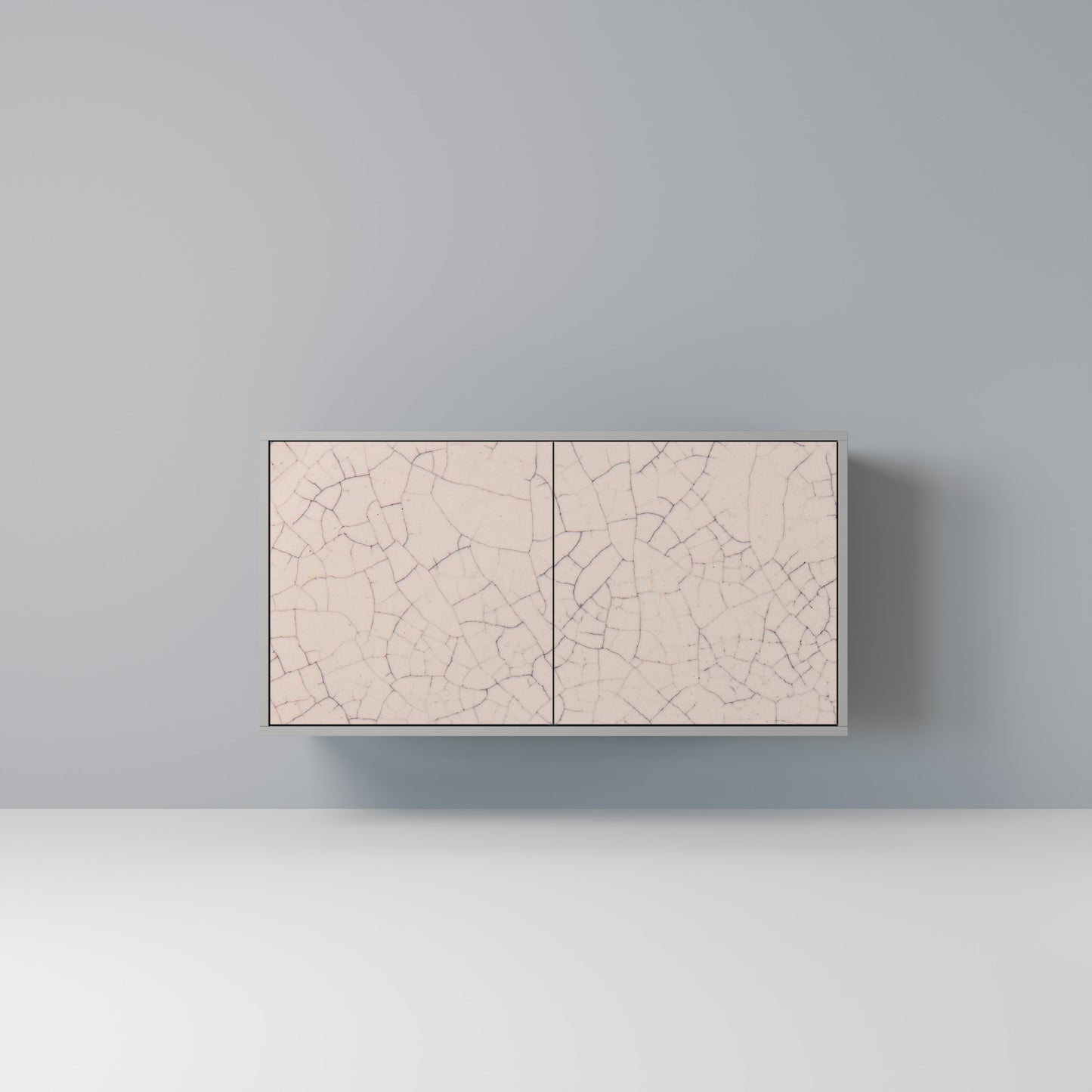 CERAMIC TEXTURE 2-Door Sideboard in Grey Finish