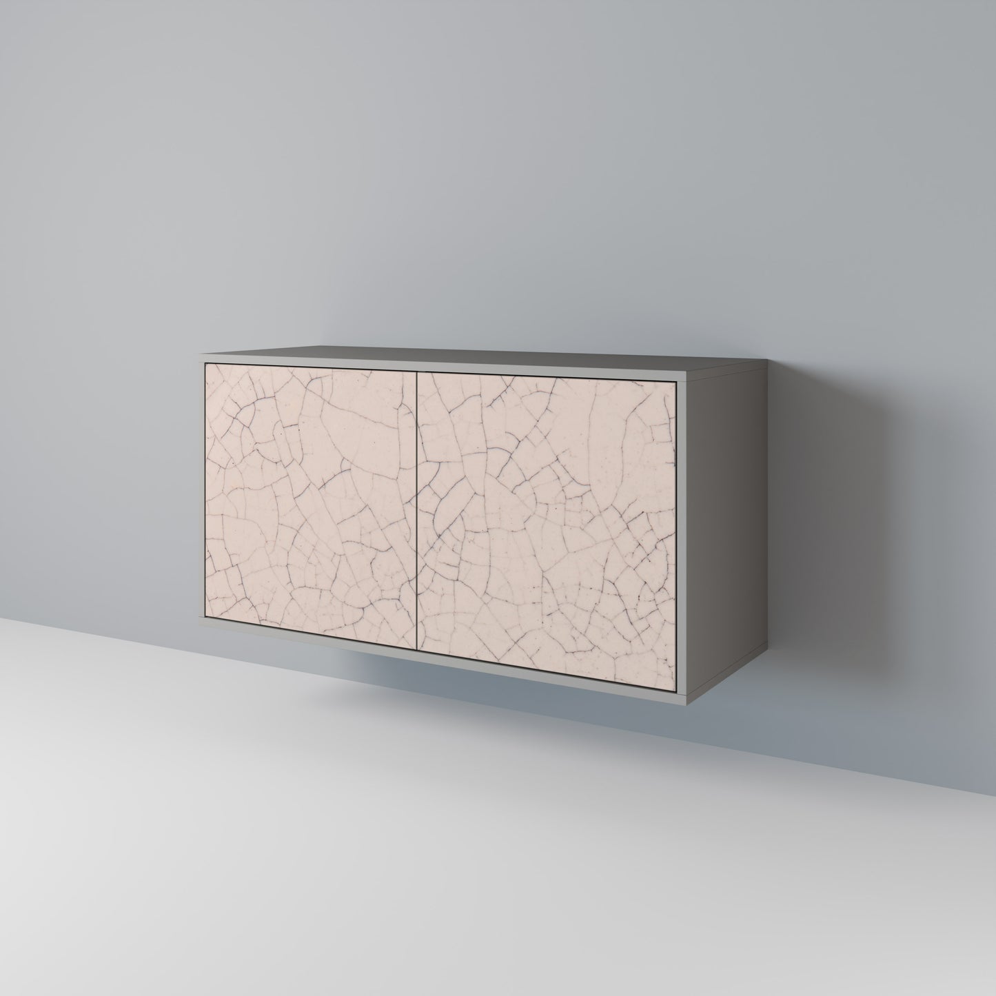 CERAMIC TEXTURE 2-Door Sideboard in Grey Finish