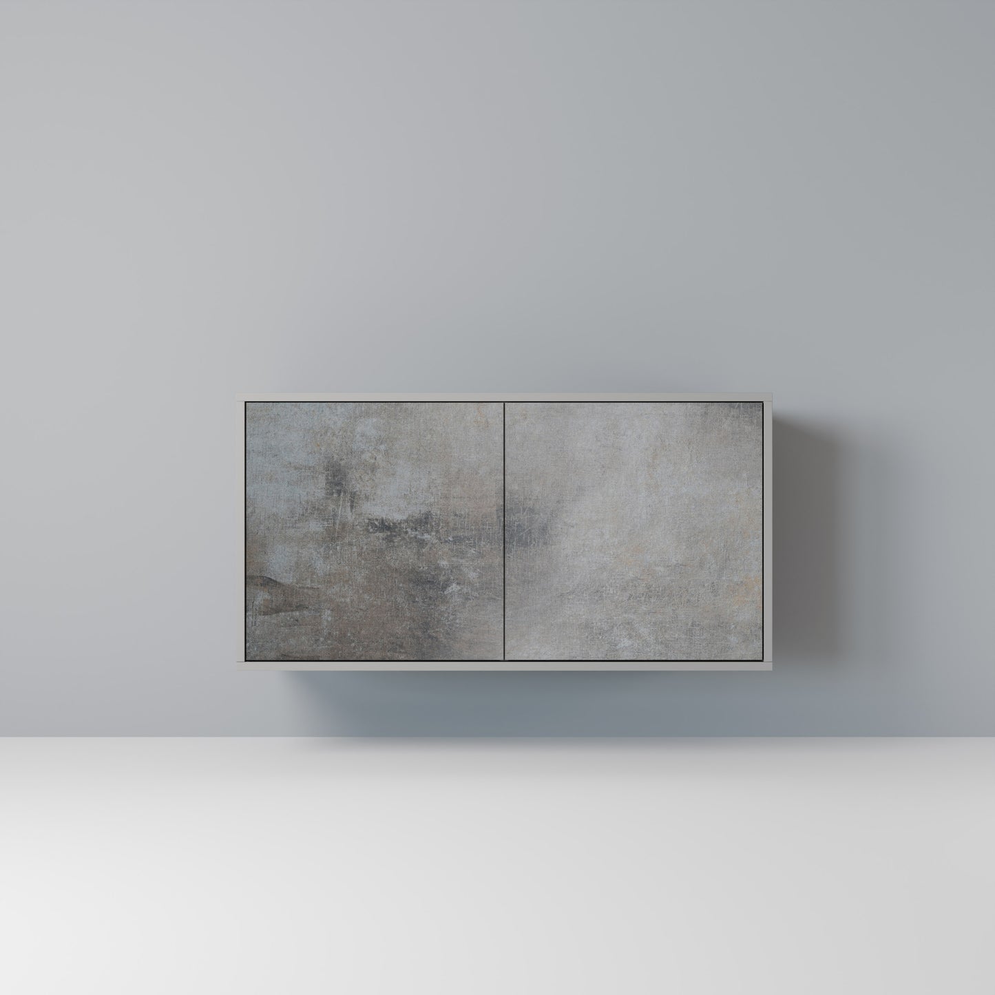 CONCRETE WALL 2-Door Sideboard in Grey Finish