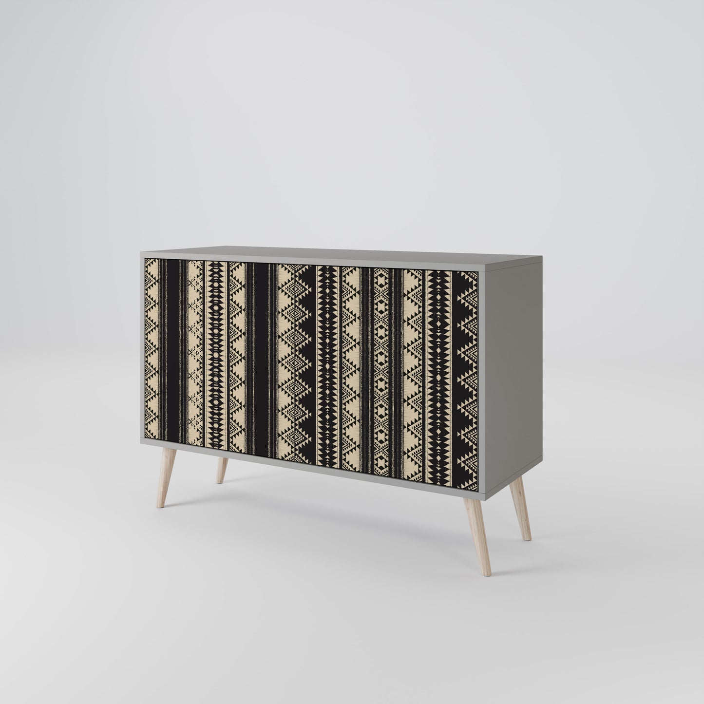 AZTEC 2-Door Sideboard in Grey Finish