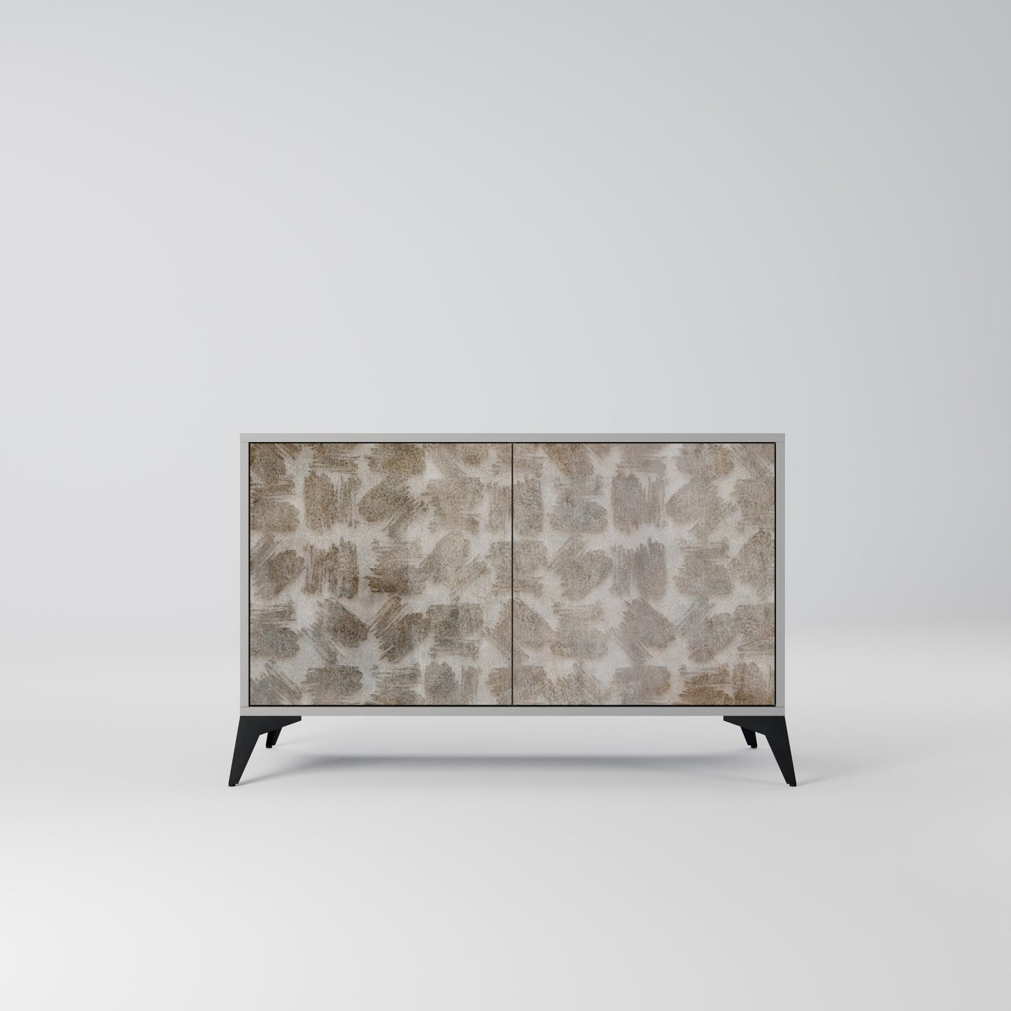 SLIGHTLY BLURRED 2-Door Sideboard in Grey Finish