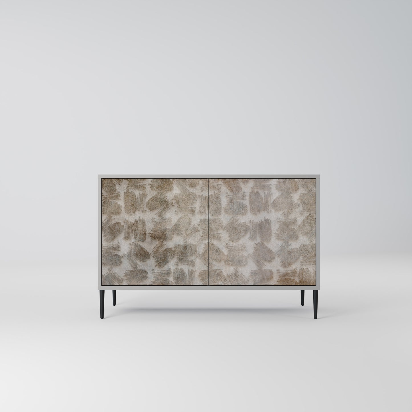 SLIGHTLY BLURRED 2-Door Sideboard in Grey Finish