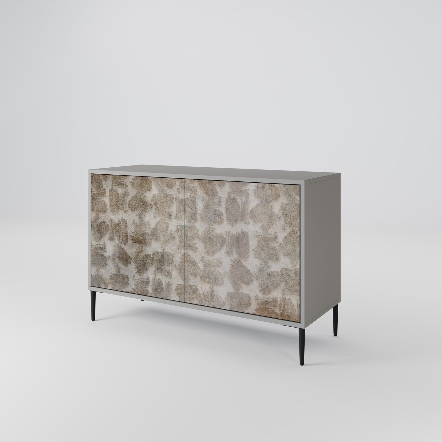 SLIGHTLY BLURRED 2-Door Sideboard in Grey Finish