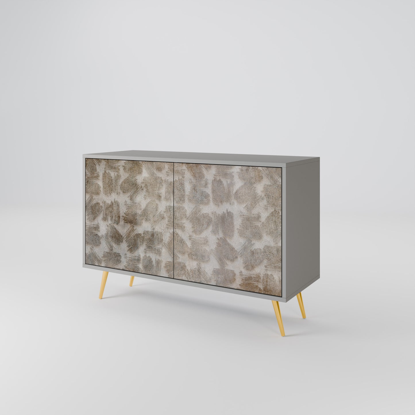 SLIGHTLY BLURRED 2-Door Sideboard in Grey Finish