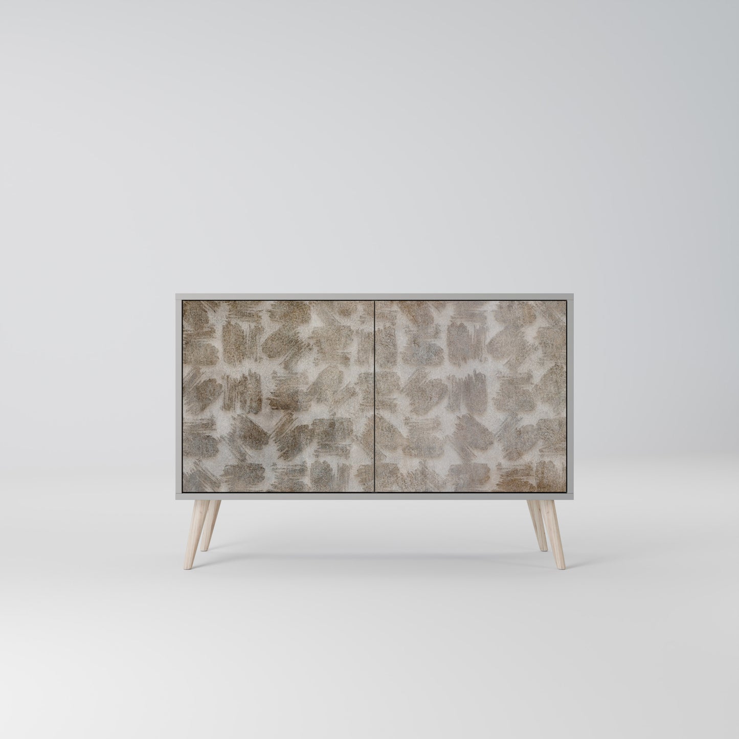 SLIGHTLY BLURRED 2-Door Sideboard in Grey Finish