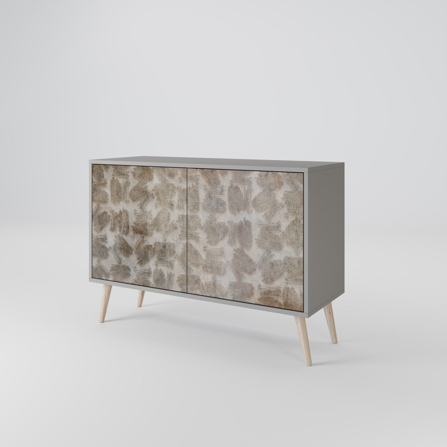 SLIGHTLY BLURRED 2-Door Sideboard in Grey Finish