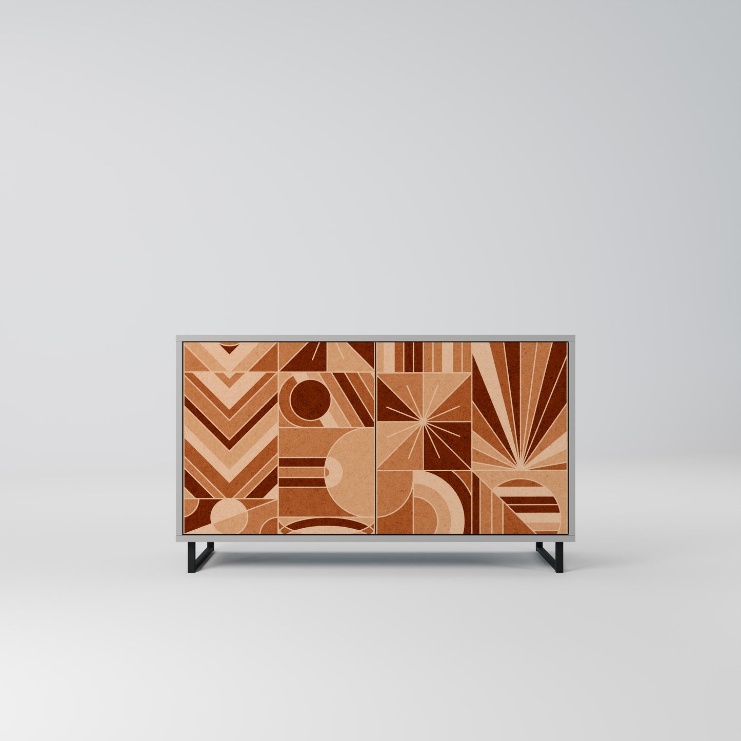 PRISM MOSAIC 2-Door Sideboard in Grey Finish