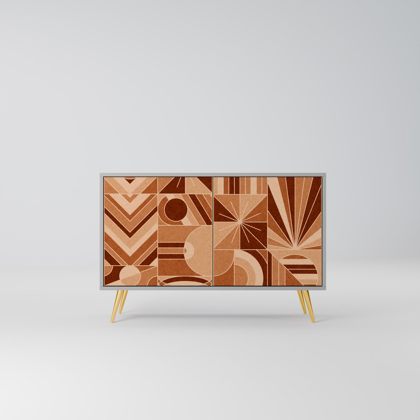 PRISM MOSAIC 2-Door Sideboard in Grey Finish