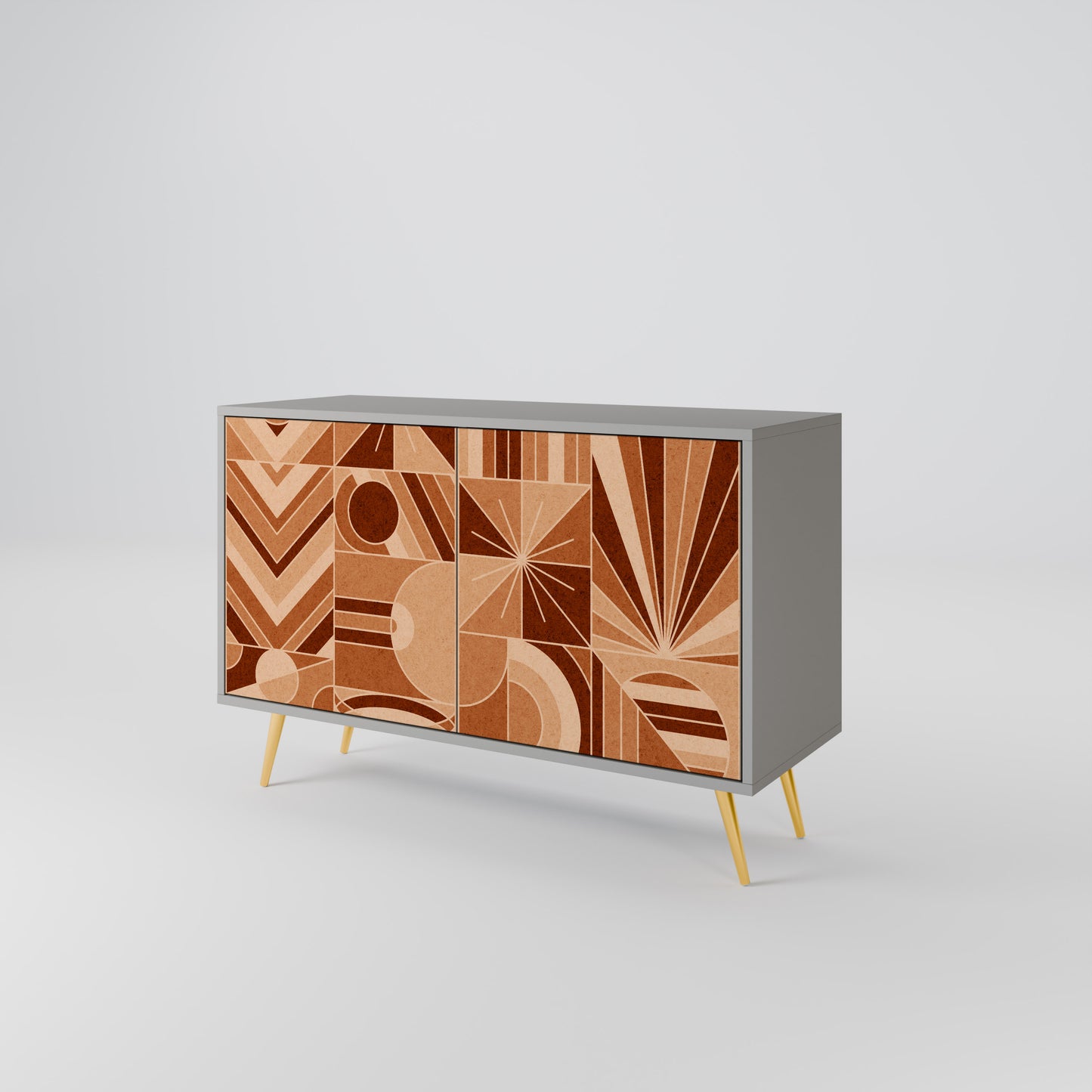 PRISM MOSAIC 2-Door Sideboard in Grey Finish