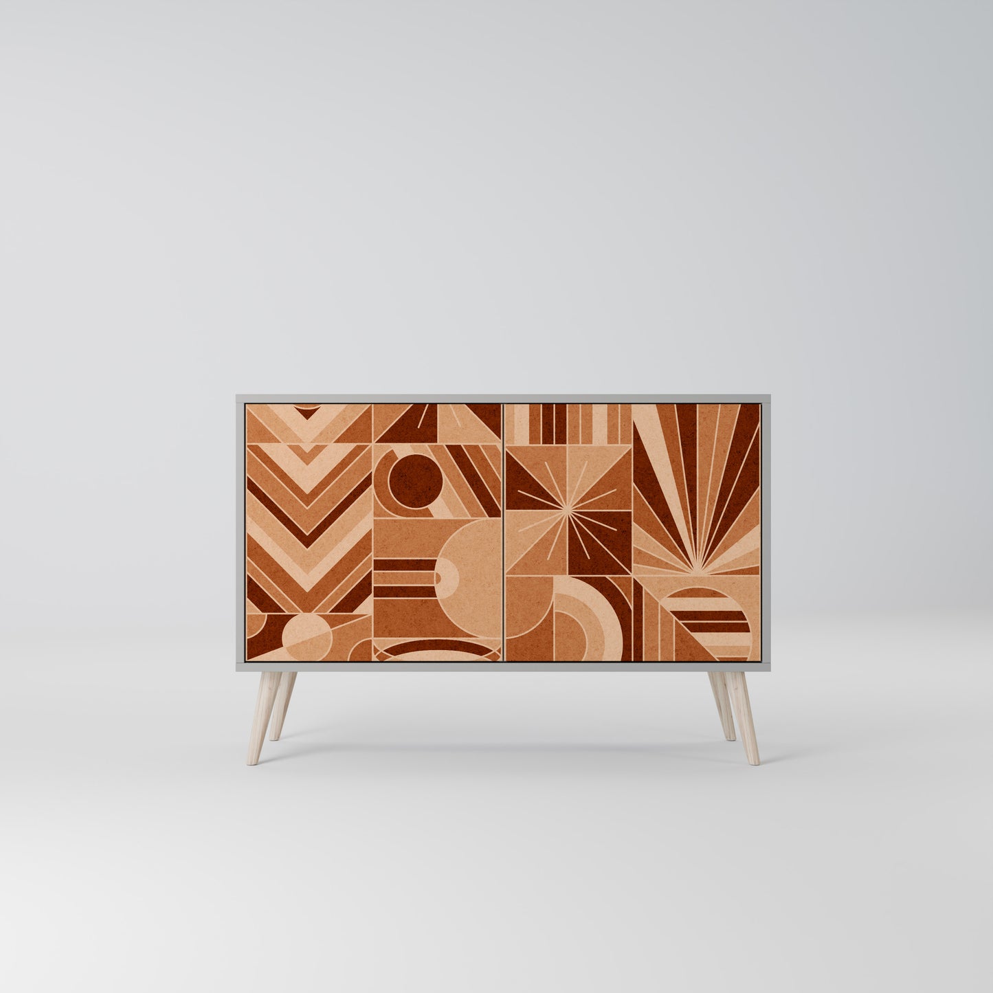PRISM MOSAIC 2-Door Sideboard in Grey Finish