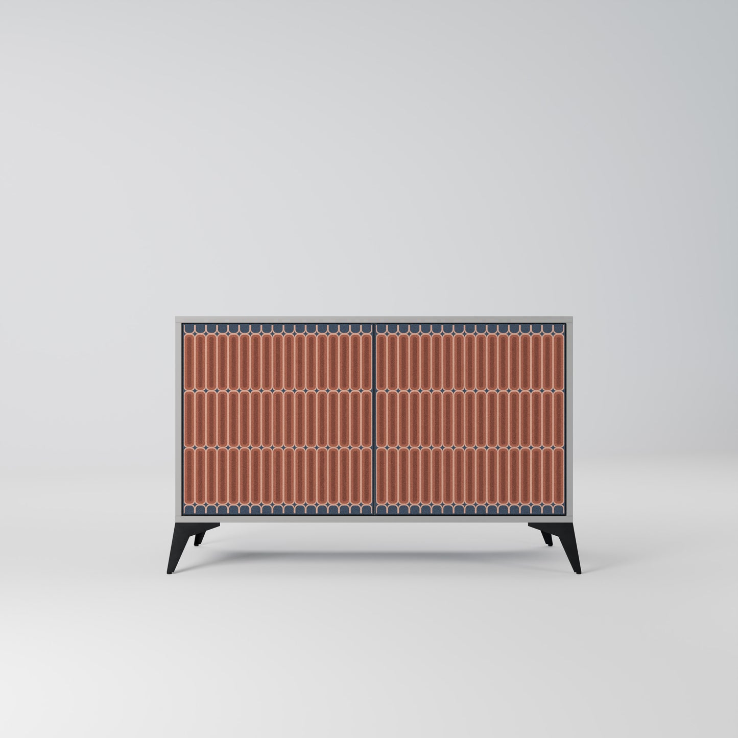 HYPNOTIC GATE 2-Door Sideboard in Grey Finish