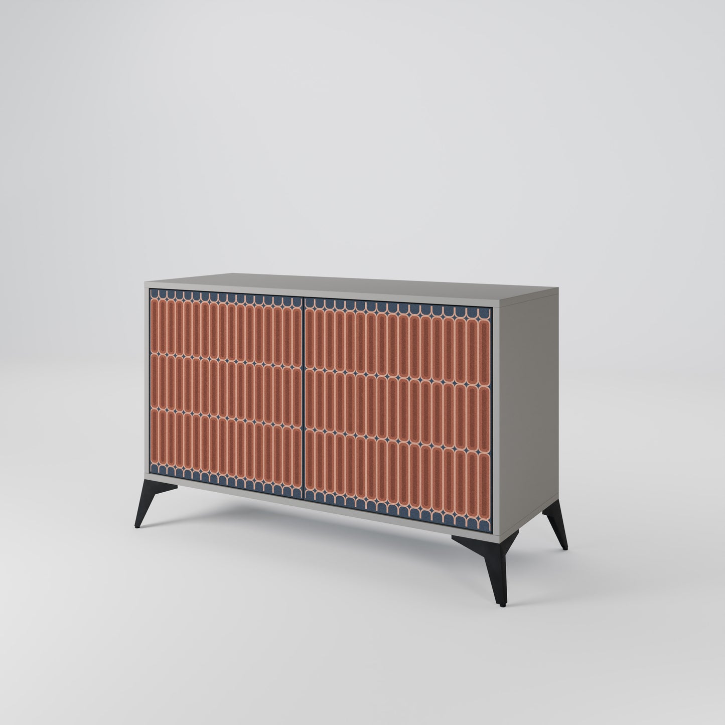 HYPNOTIC GATE 2-Door Sideboard in Grey Finish