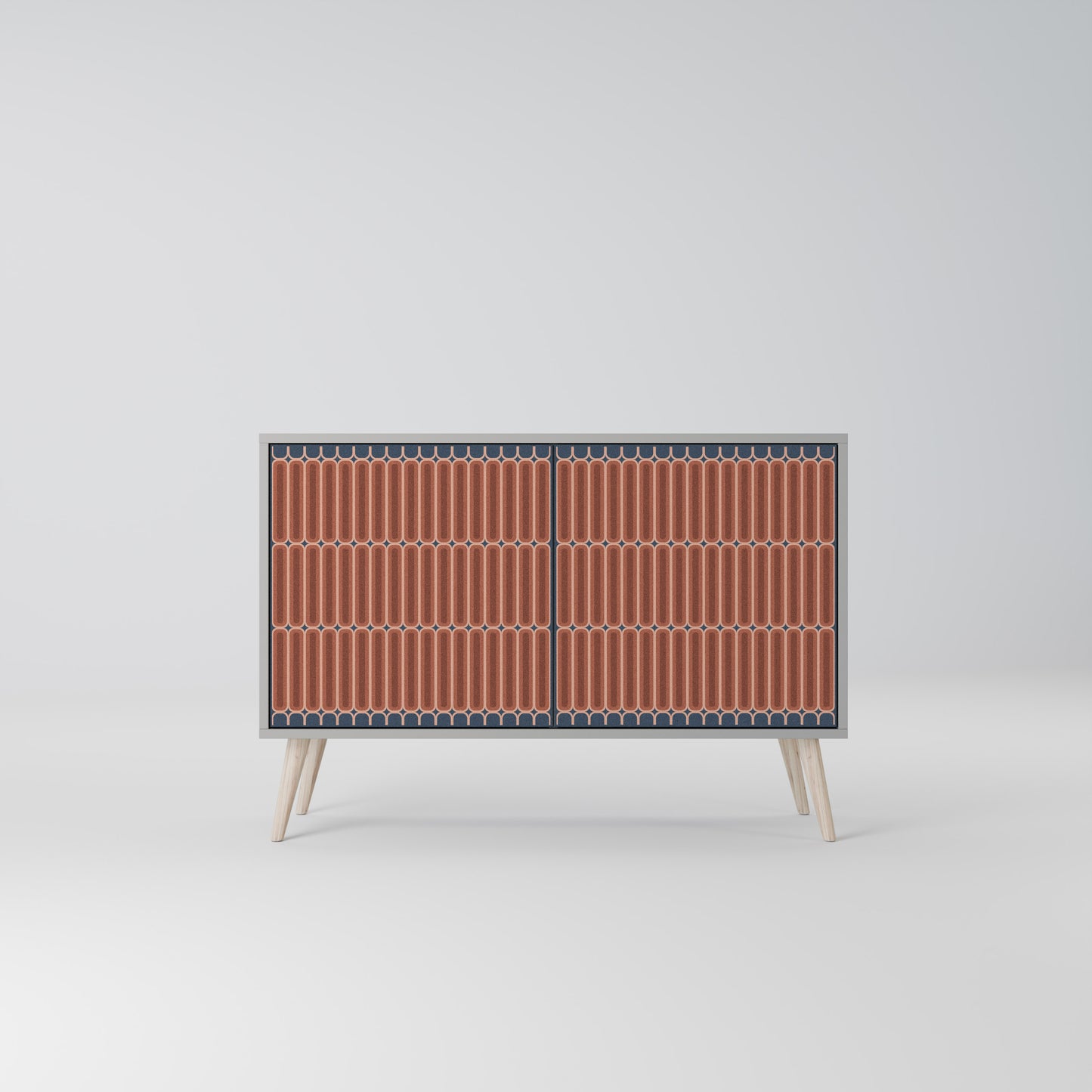 HYPNOTIC GATE 2-Door Sideboard in Grey Finish