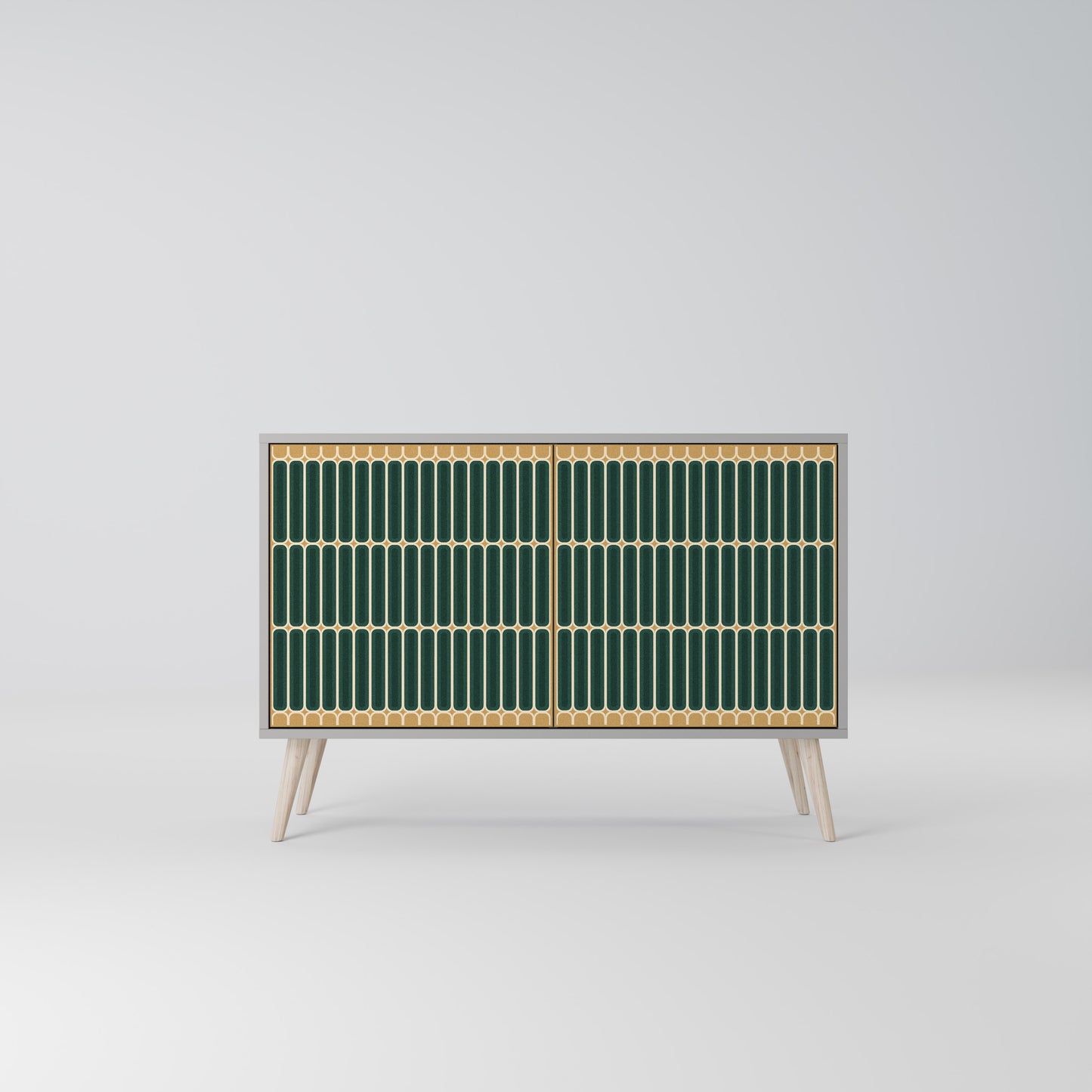 ILUSION GATE 2-Door Sideboard in Grey Finish