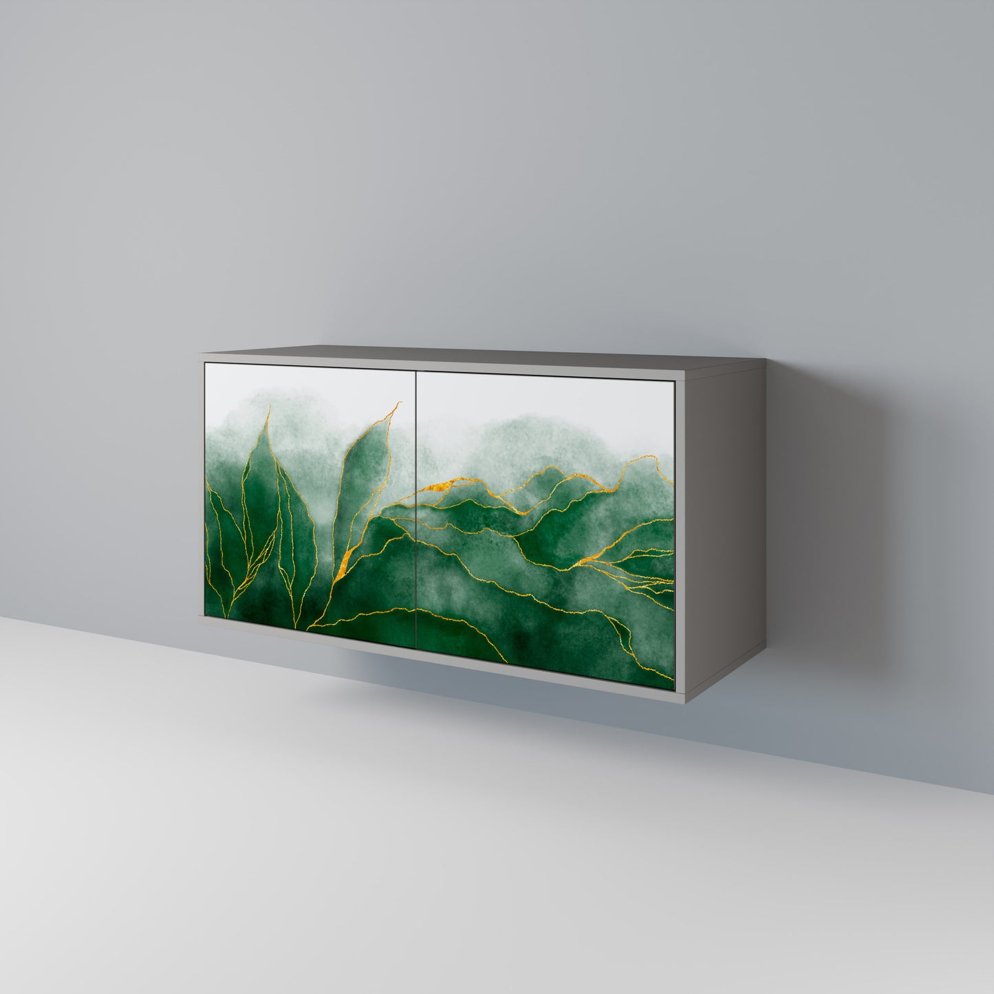 EXPENSIVE NATURE 2-Door Sideboard in Grey Finish