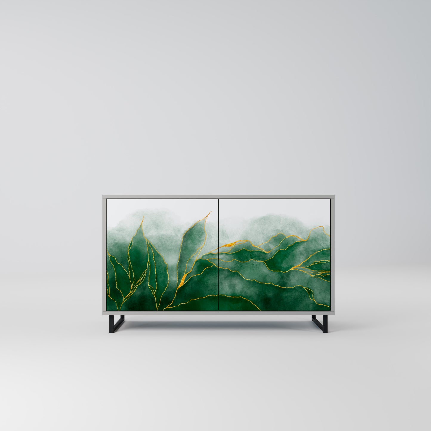EXPENSIVE NATURE 2-Door Sideboard in Grey Finish