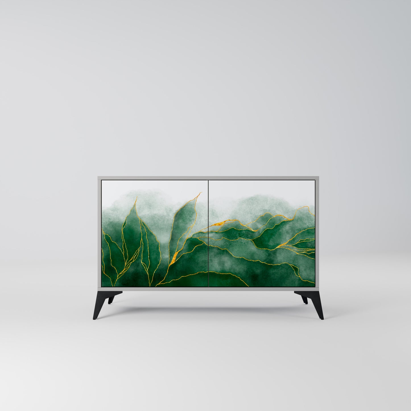 EXPENSIVE NATURE 2-Door Sideboard in Grey Finish