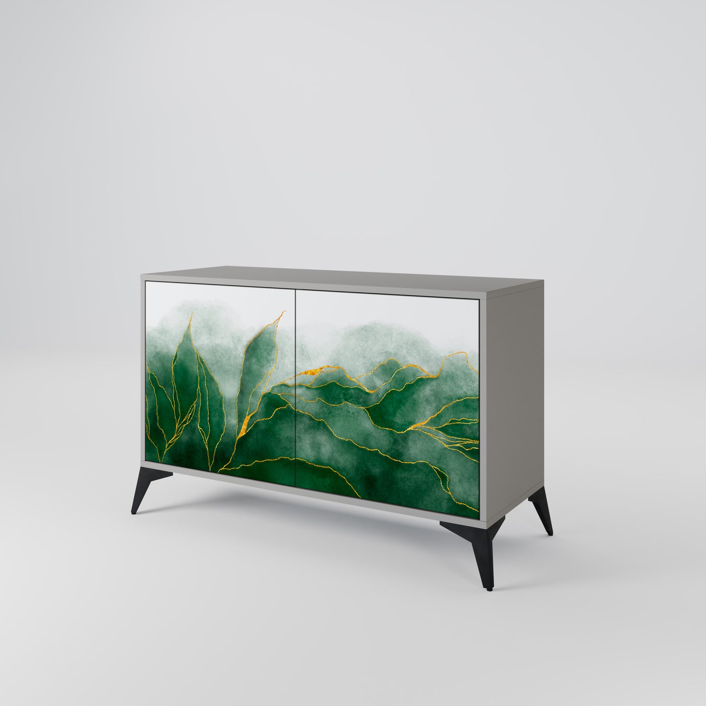 EXPENSIVE NATURE 2-Door Sideboard in Grey Finish