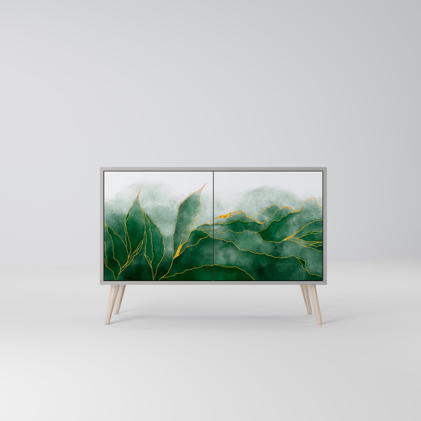 EXPENSIVE NATURE 2-Door Sideboard in Grey Finish