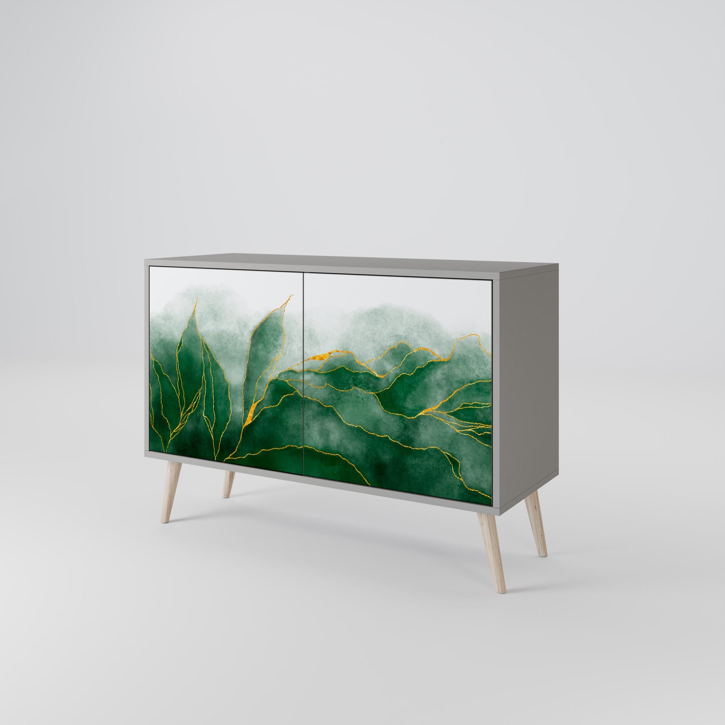 EXPENSIVE NATURE 2-Door Sideboard in Grey Finish