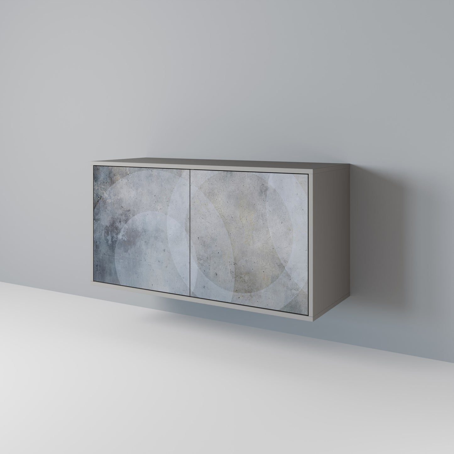 MUTED ARC 2-Door Sideboard in Grey Finish