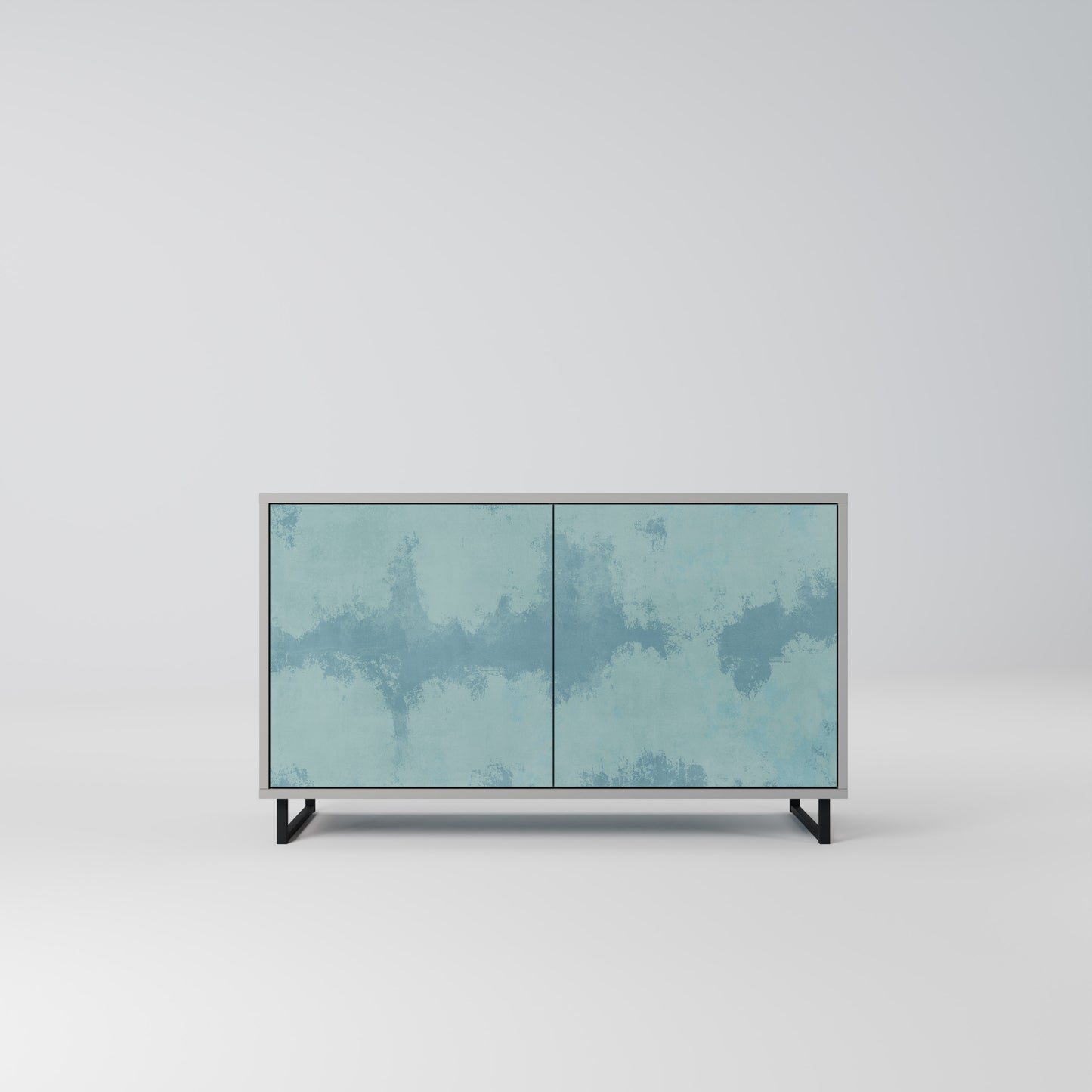 SKY WASH 2-Door Sideboard in Grey Finish
