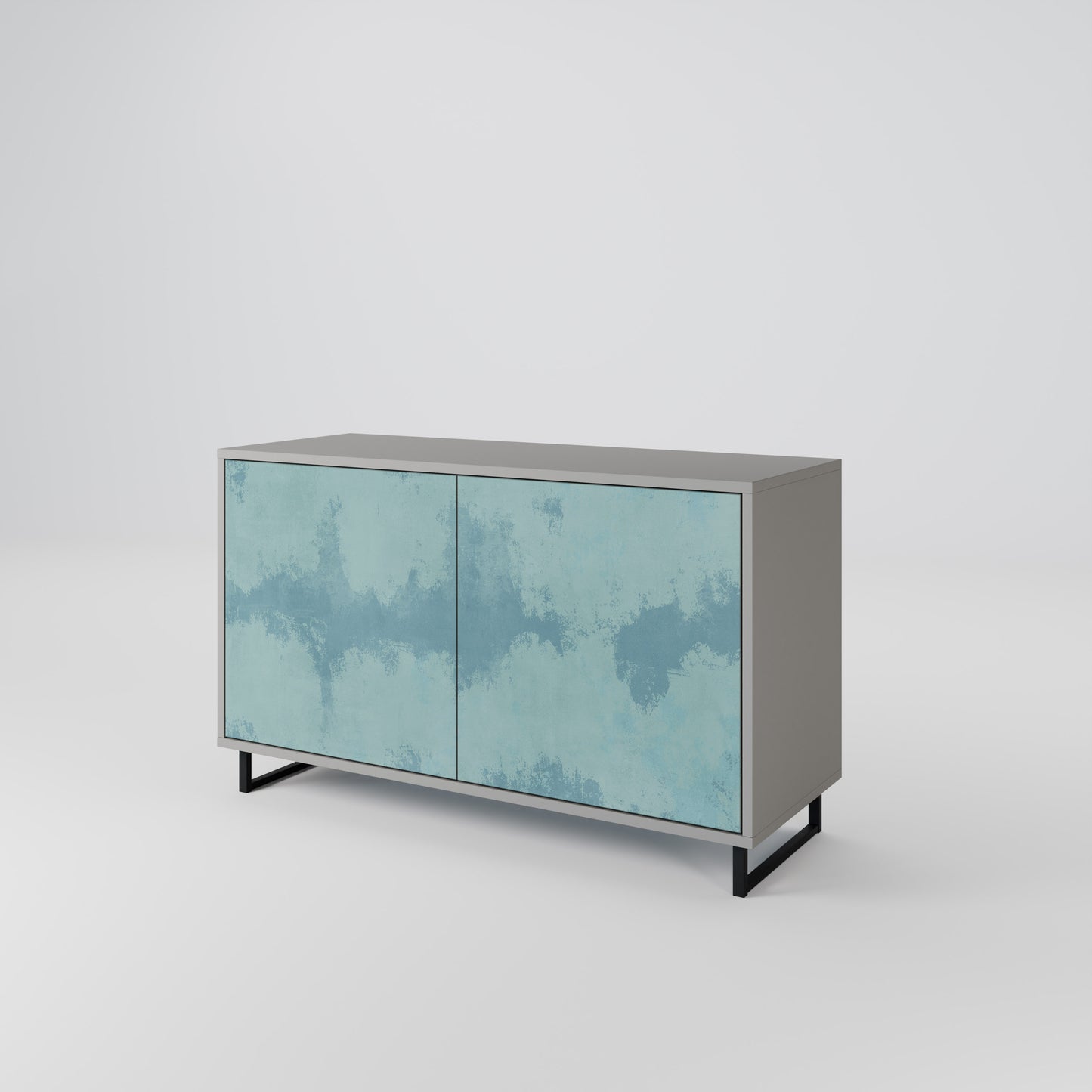 SKY WASH 2-Door Sideboard in Grey Finish