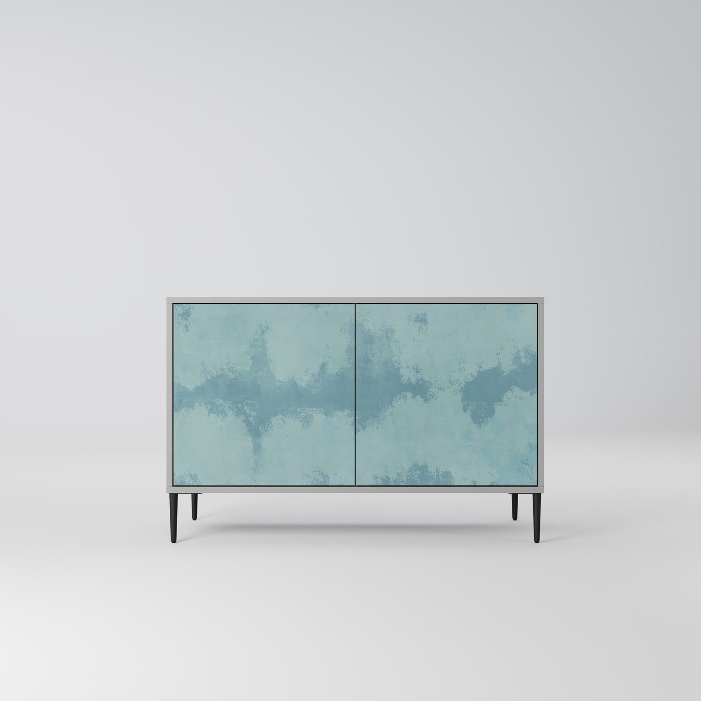SKY WASH 2-Door Sideboard in Grey Finish