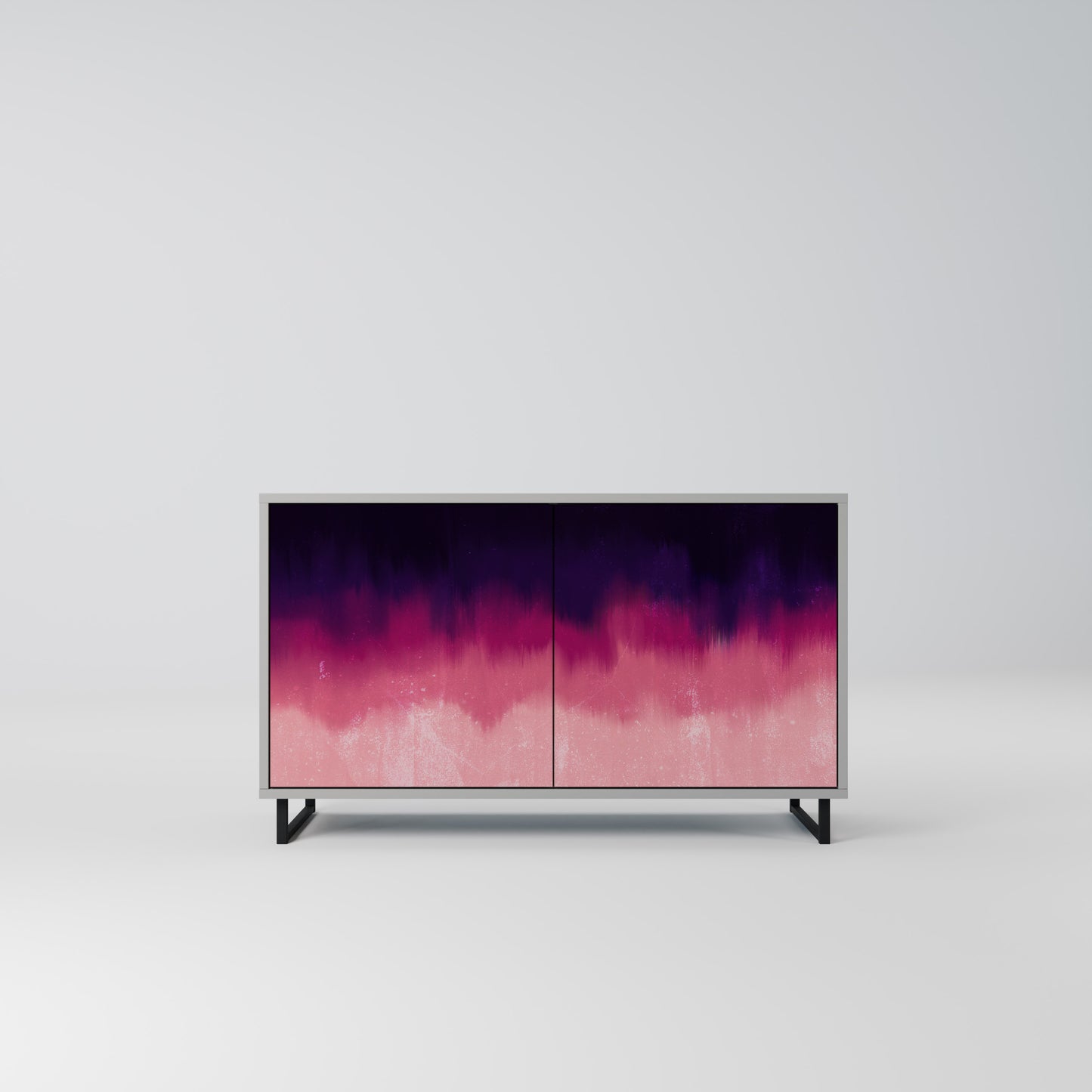 AURORA BOREALIS 2-Door Sideboard in Grey Finish