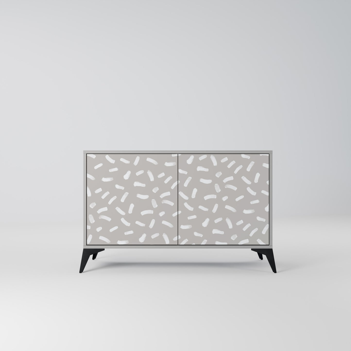 PASSING SECONDS 2-Door Sideboard in Grey Finish