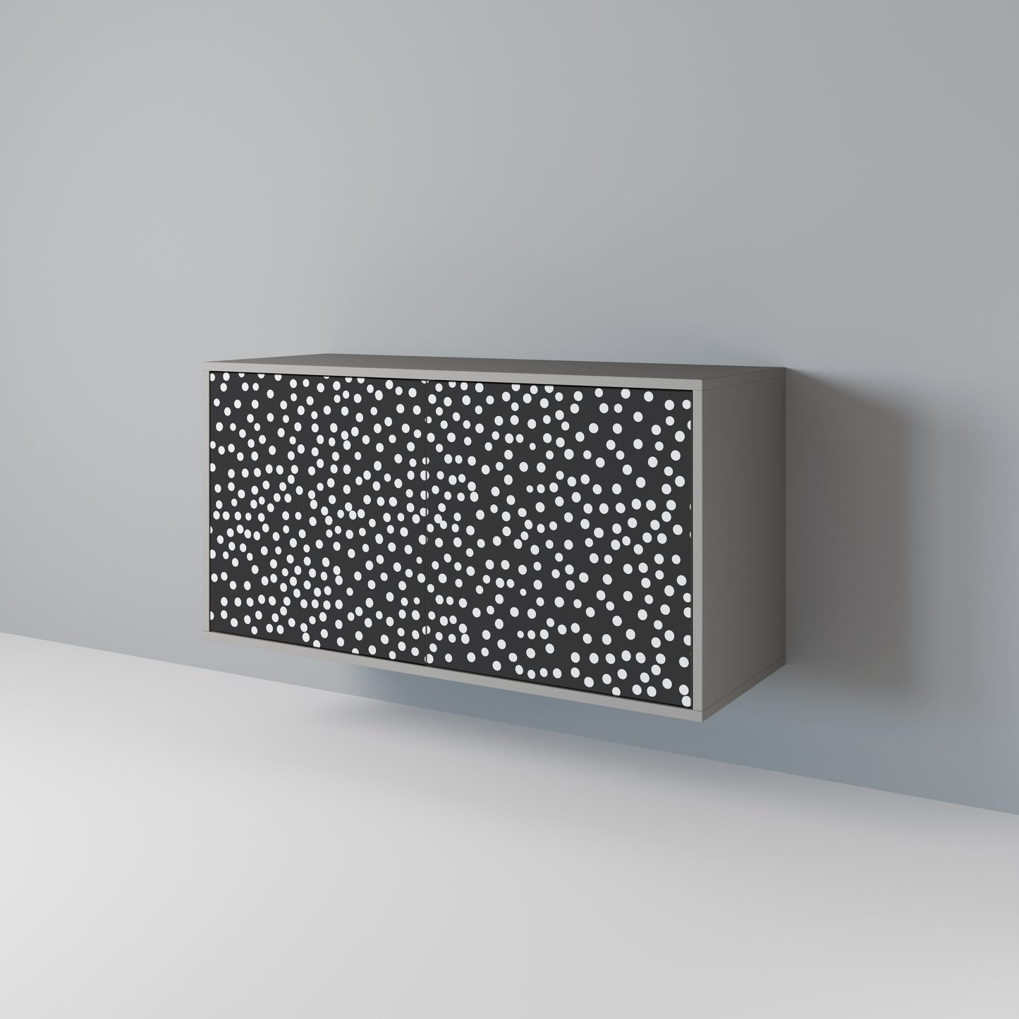 BLINDING LIGHTS 2-Door Sideboard in Grey Finish
