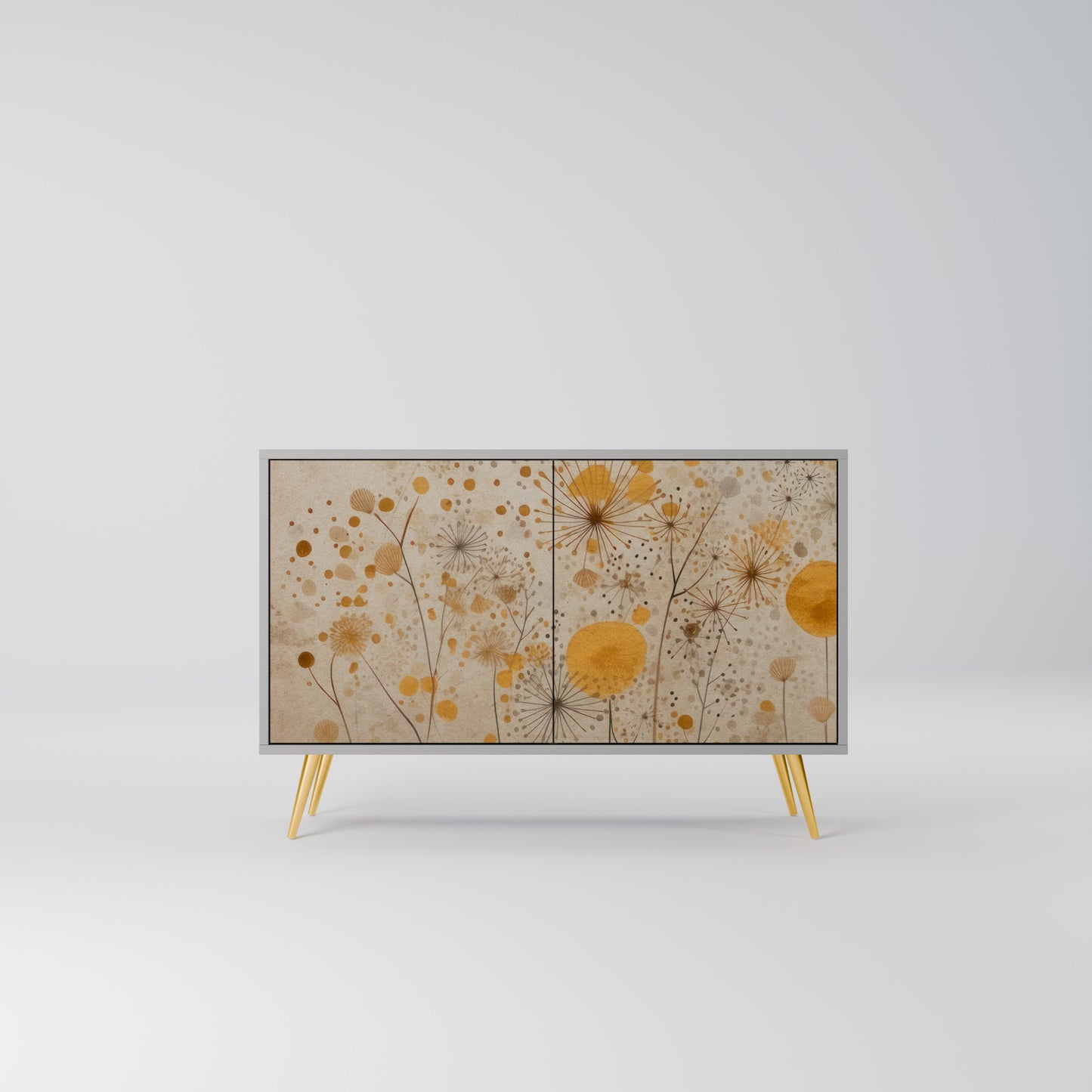 MORNING GLADE 2-Door Sideboard in Grey Finish