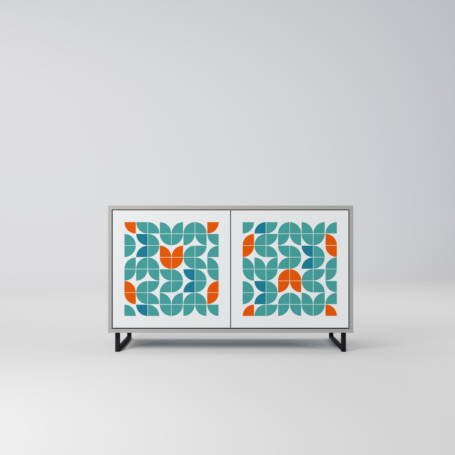BE THE CHANGE 2-Door Sideboard in Grey Finish