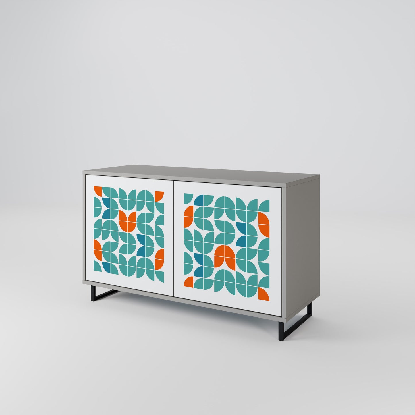 BE THE CHANGE 2-Door Sideboard in Grey Finish