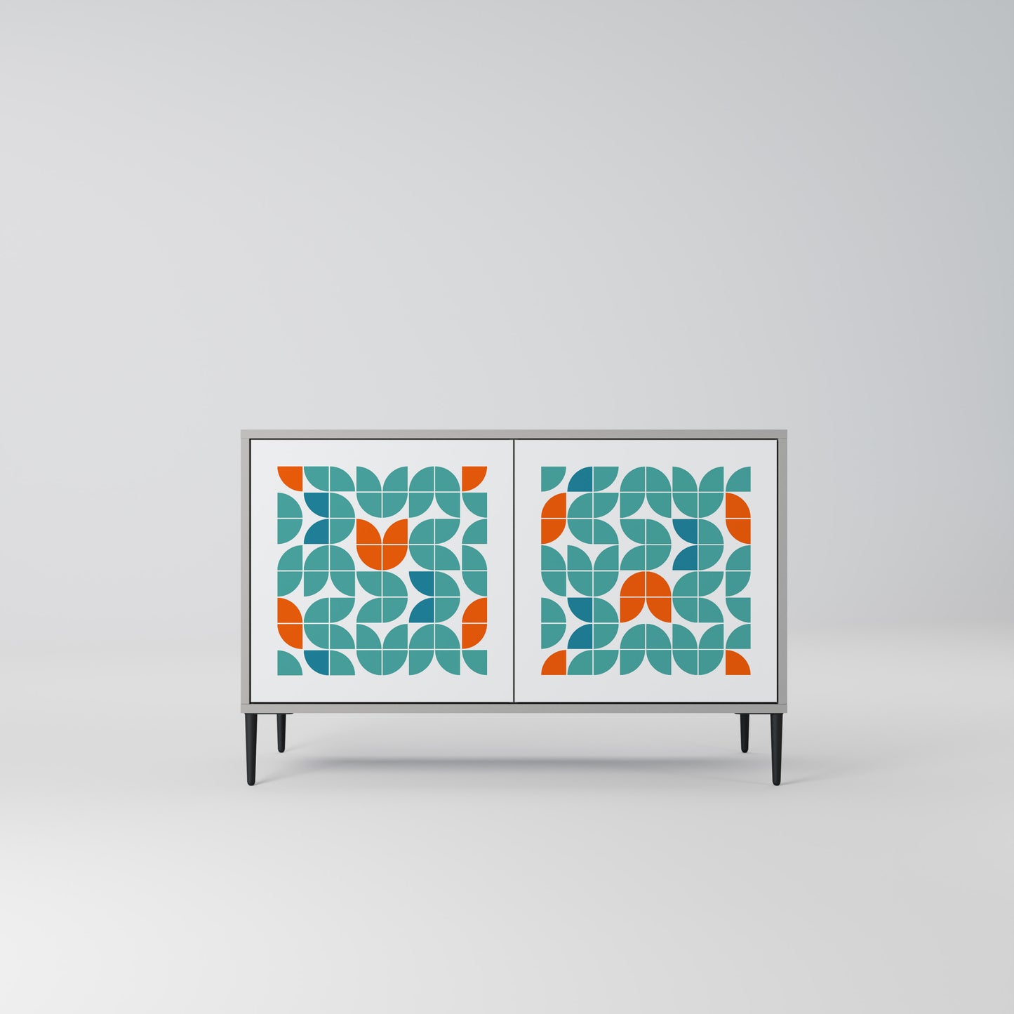BE THE CHANGE 2-Door Sideboard in Grey Finish