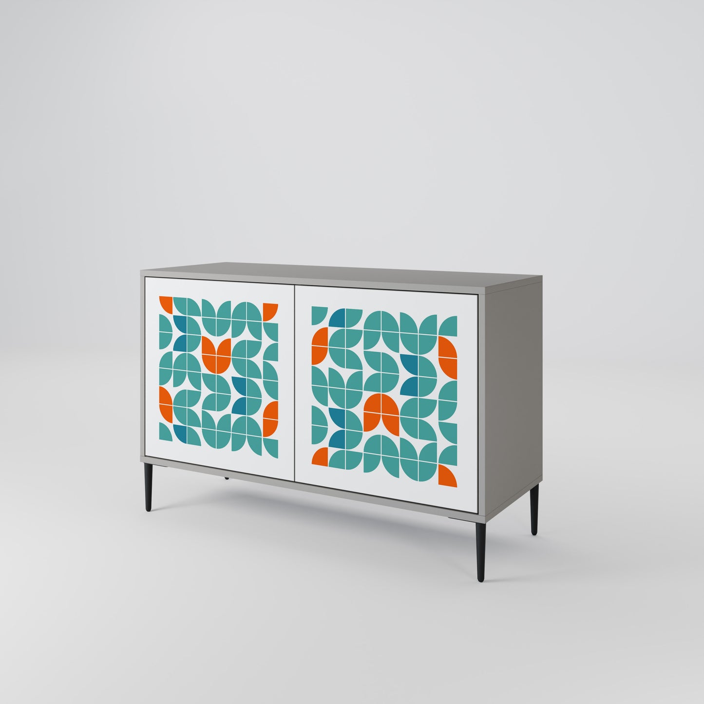 BE THE CHANGE 2-Door Sideboard in Grey Finish