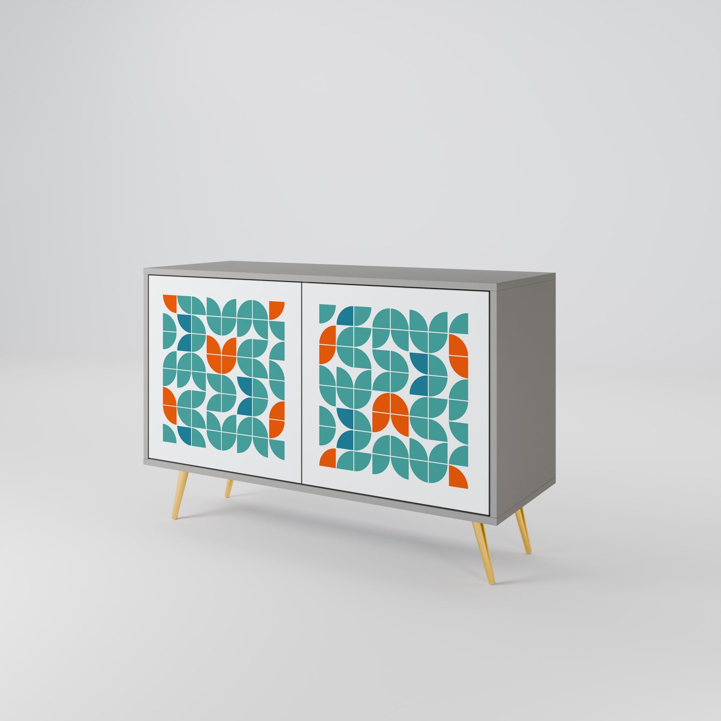 BE THE CHANGE 2-Door Sideboard in Grey Finish