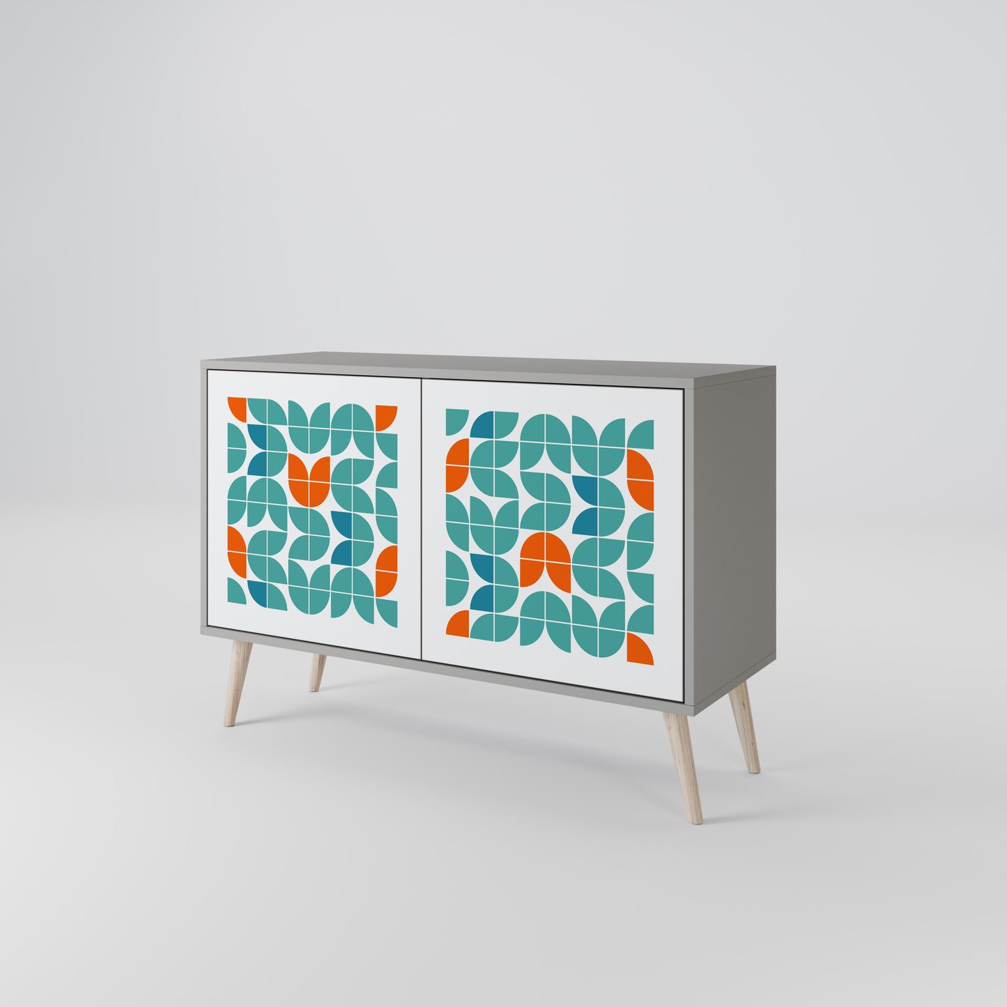 BE THE CHANGE 2-Door Sideboard in Grey Finish